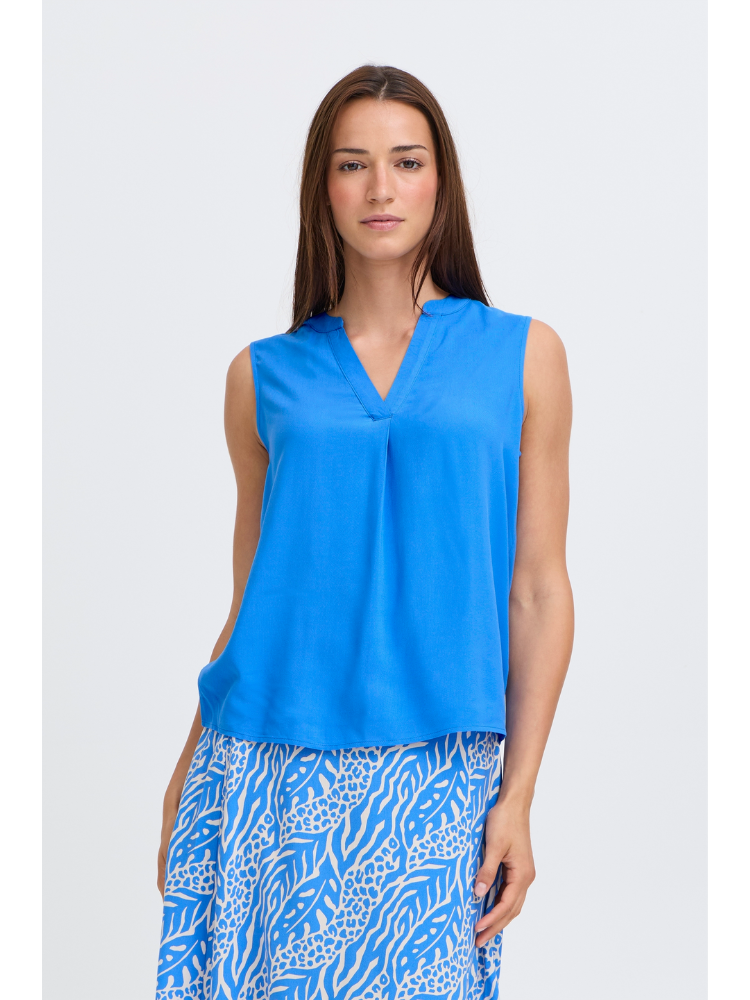 B Young ByMmjoella Short Sleeve Top Nebulas Blue