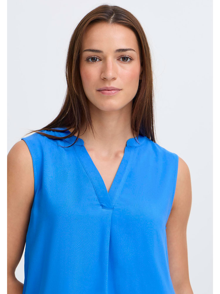B Young ByMmjoella Short Sleeve Top Nebulas Blue