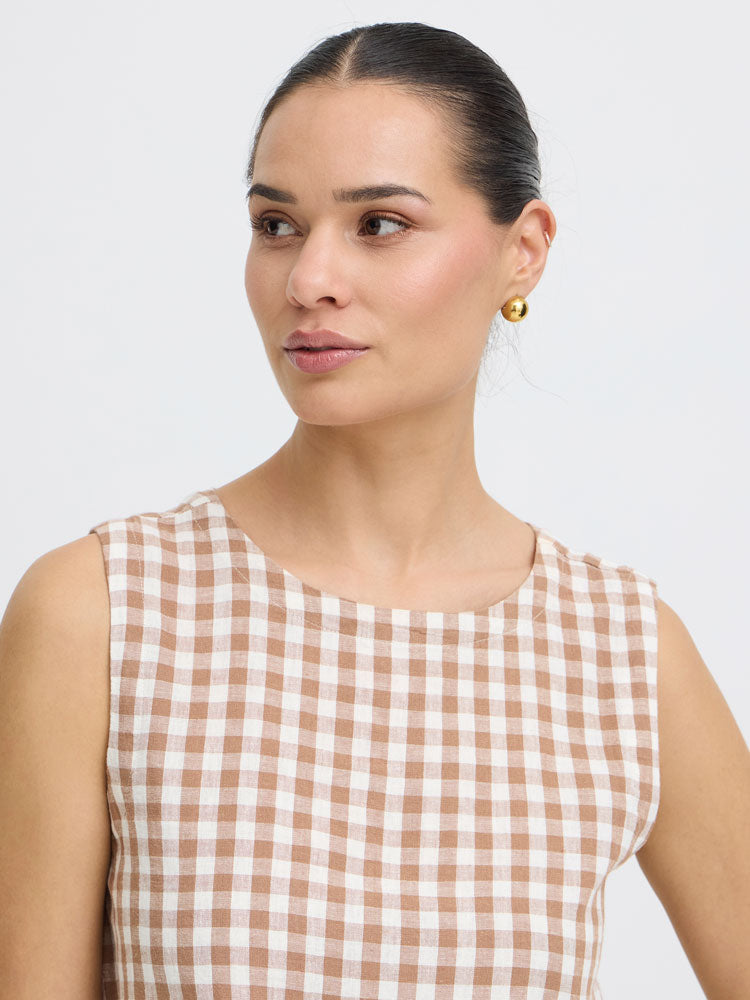 B Young ByFalakka Oneck Top Woodsmoke