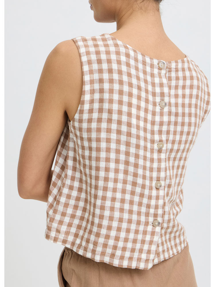 B Young ByFalakka Oneck Top Woodsmoke