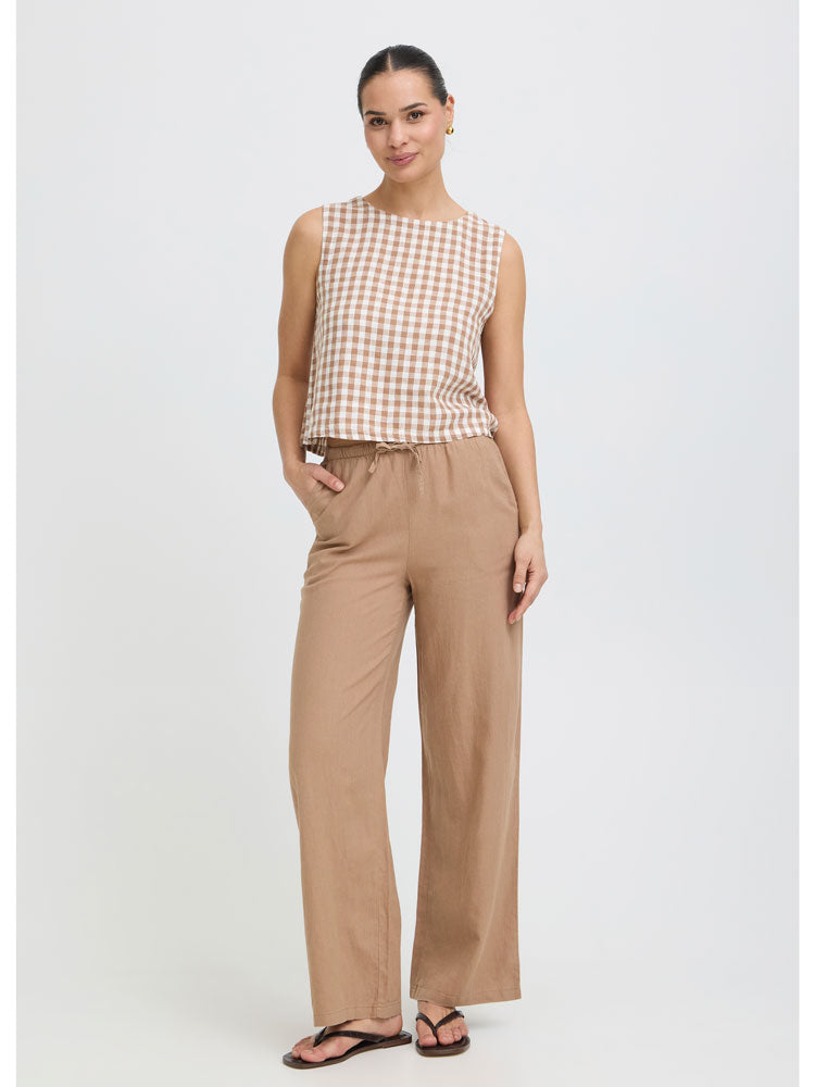 B Young ByFalakka Oneck Top Woodsmoke