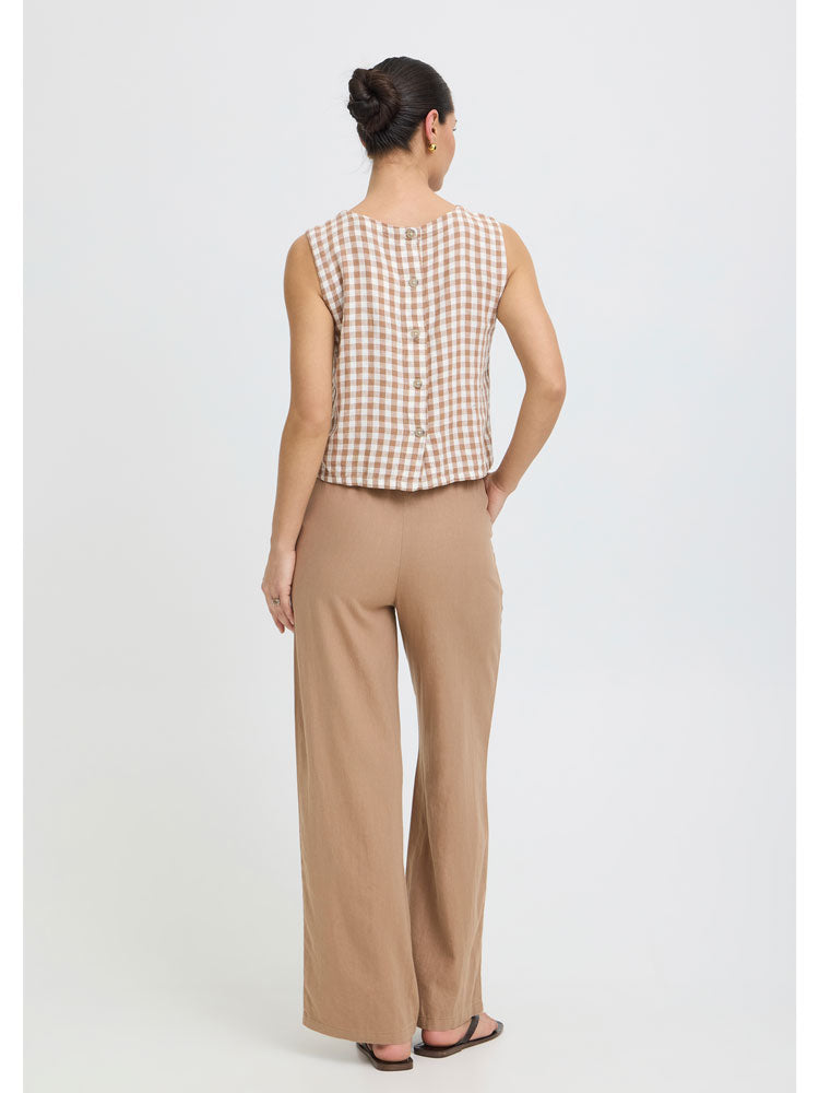 B Young ByFalakka Oneck Top Woodsmoke