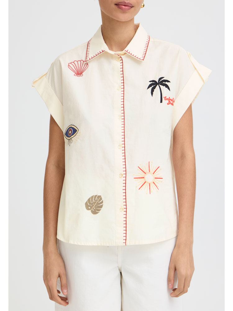 B Young ByJessel EMB Shirt