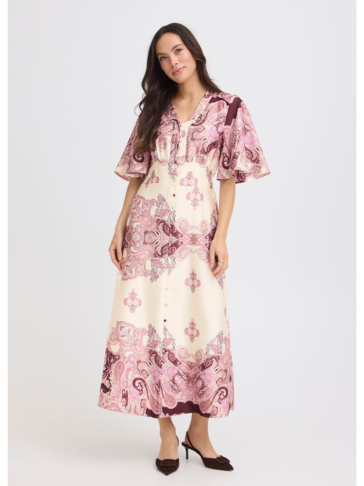 B Young ByJannike Dress Birch & Pink