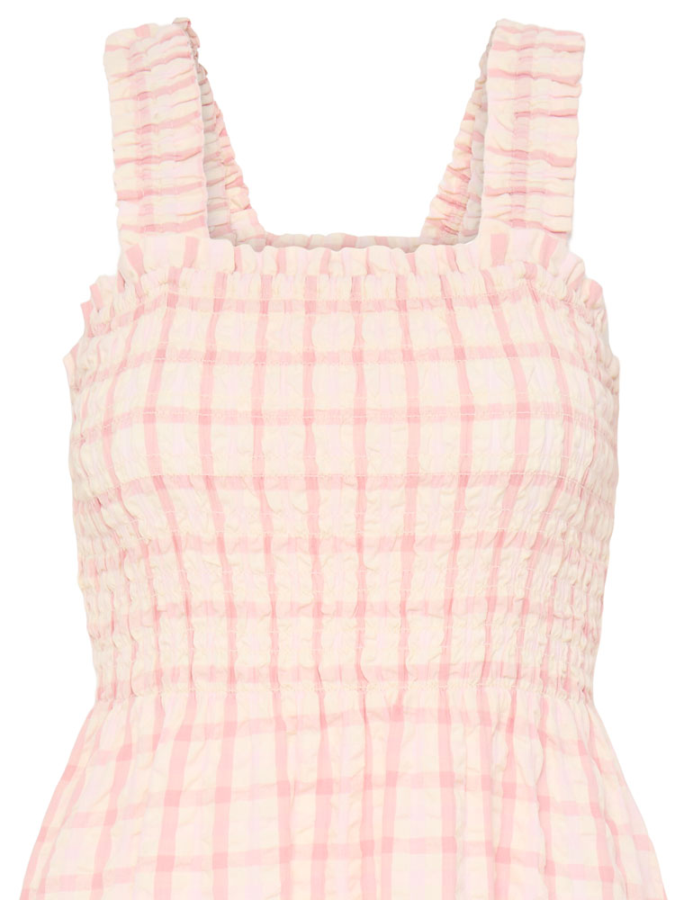 B Young ByGenya Dress Pink Check