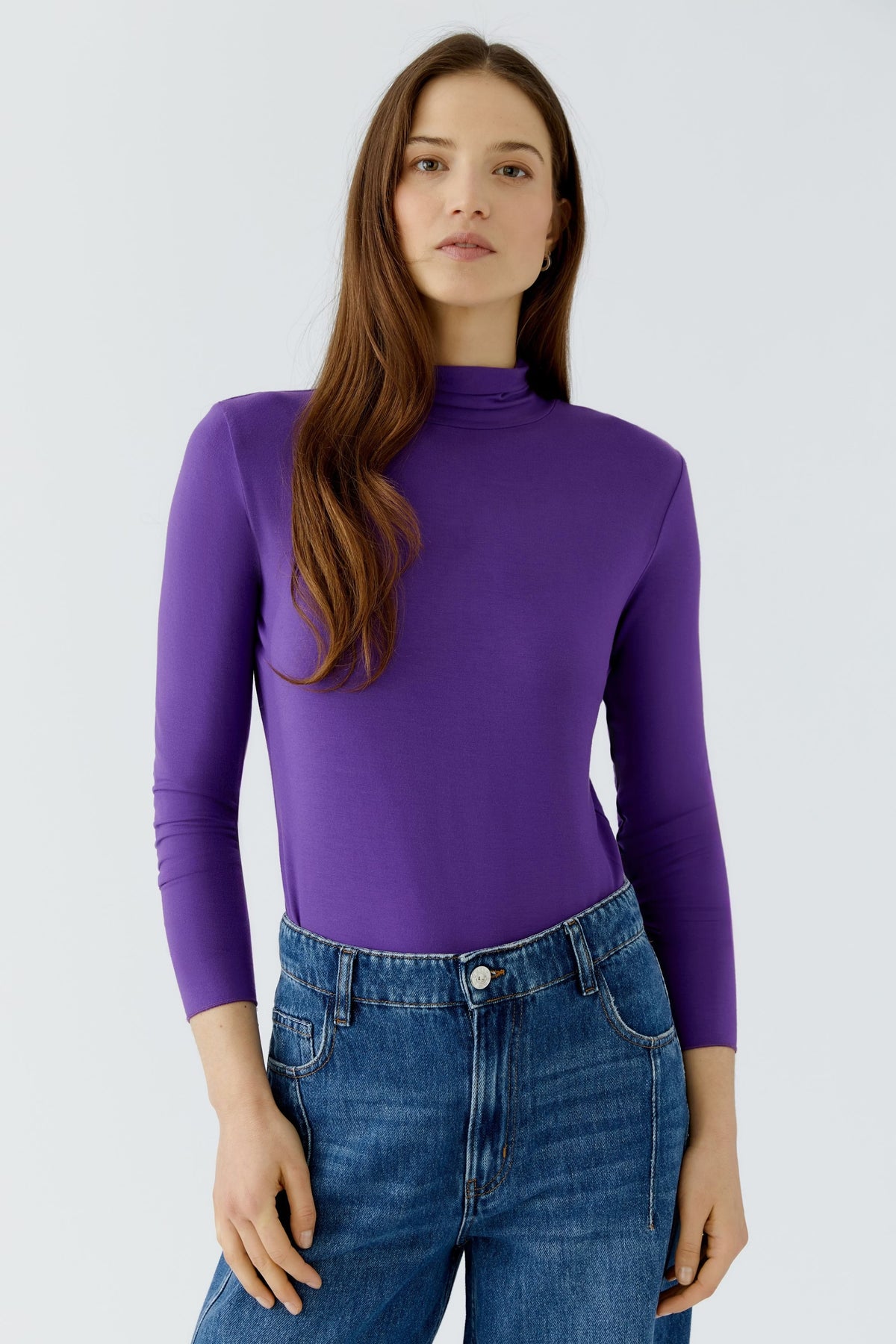 Oui Long-sleeved Top Amaranth Purple