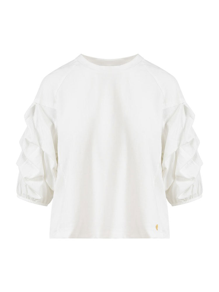 Coster Copenhagen Blouse with Puffy Sleeves Off White