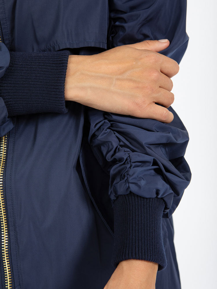 Coster Copenhagen Bomber Coat Deep Navy Blue