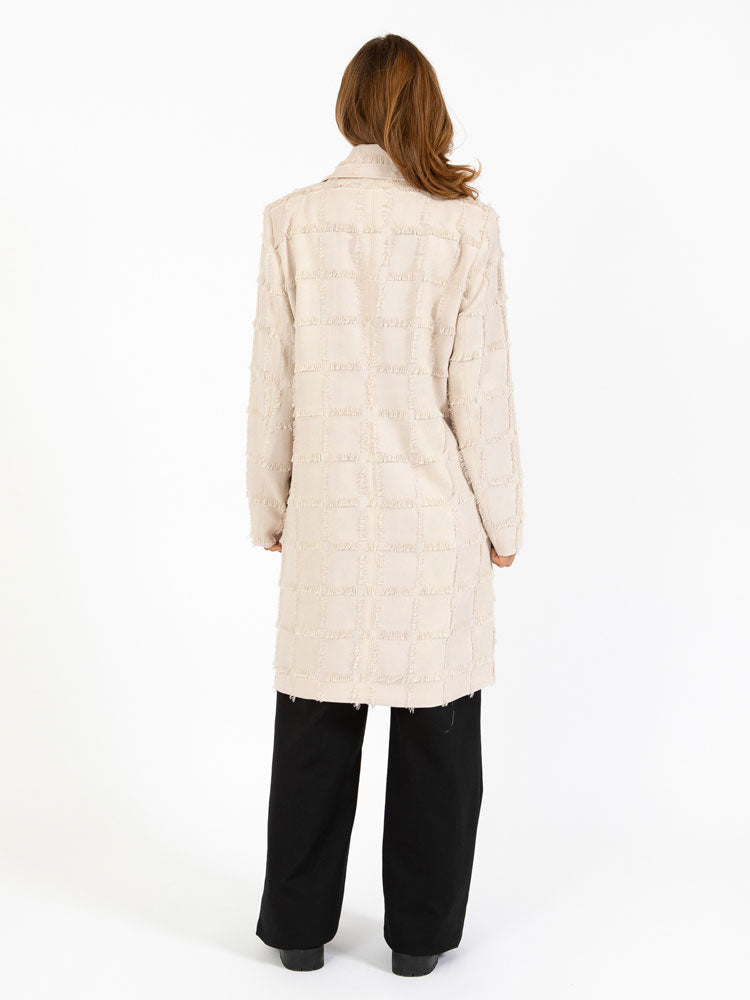 Coster Copenhagen Textured Long Coat Creme