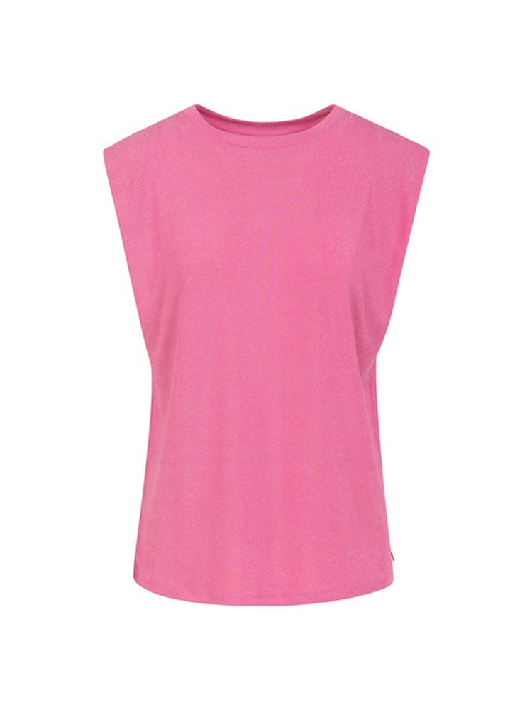 Coster Copenhagen Top in Lurex Jersey Pink