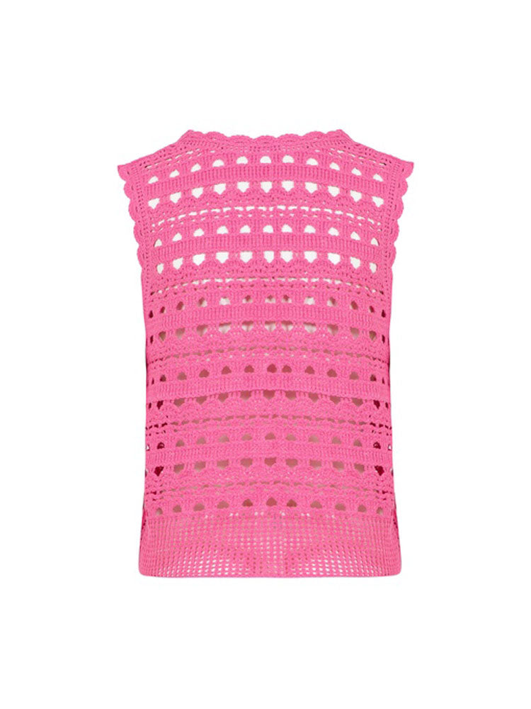 Coster Copenhagen Pointelle Knit Vest Pink