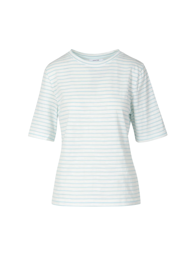 Coster Copenhagen Silla Stripe T-Shirt Blue