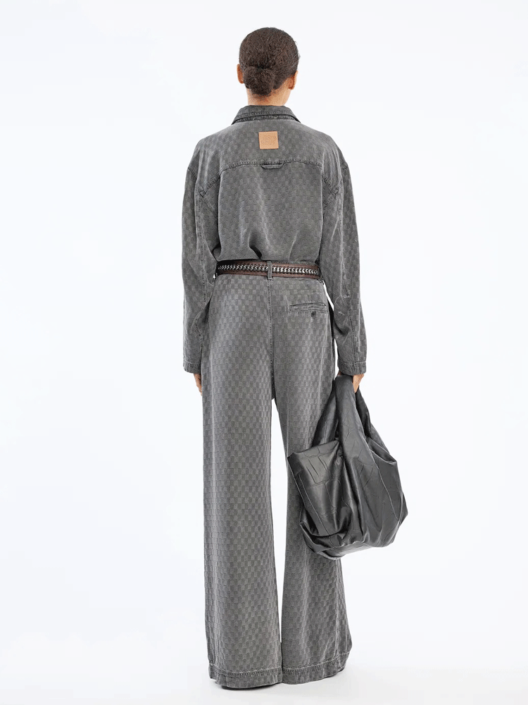 Munthe Ruxa Denim Top Charcoal