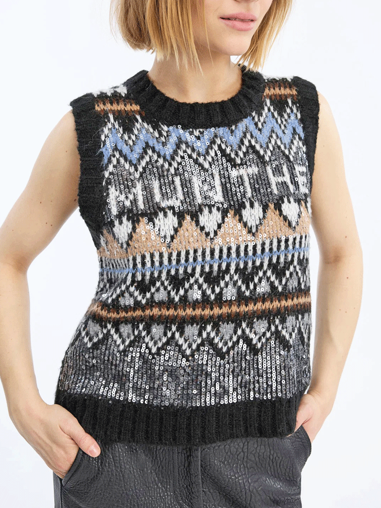 Vitalism Knit MixBlack