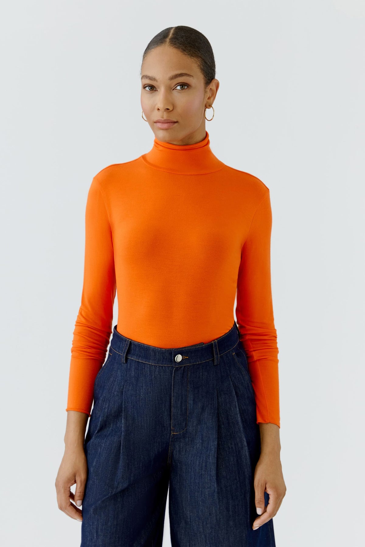 Oui Long-Sleeeved Shirt Orangeade