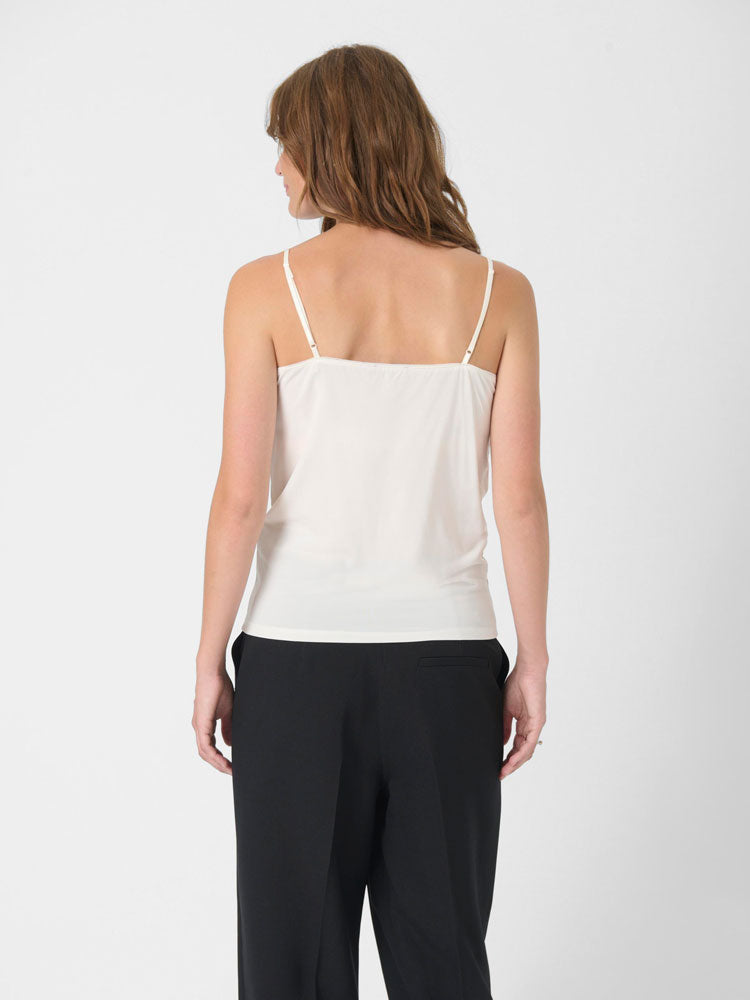 Soaked SLClara Singlet Broken White