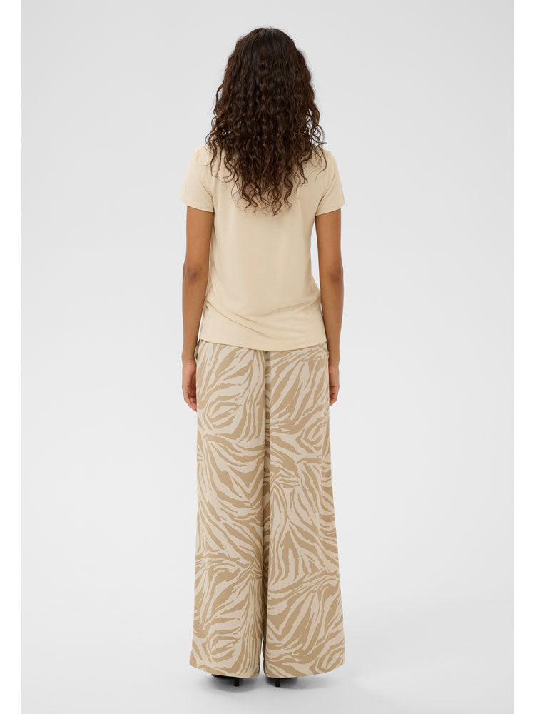 Soaked SLShirley Wide Printed Pants White Pepper