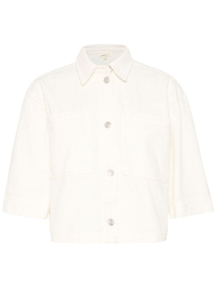 Soaked in Luxury SLVelma Overshirt Broken White