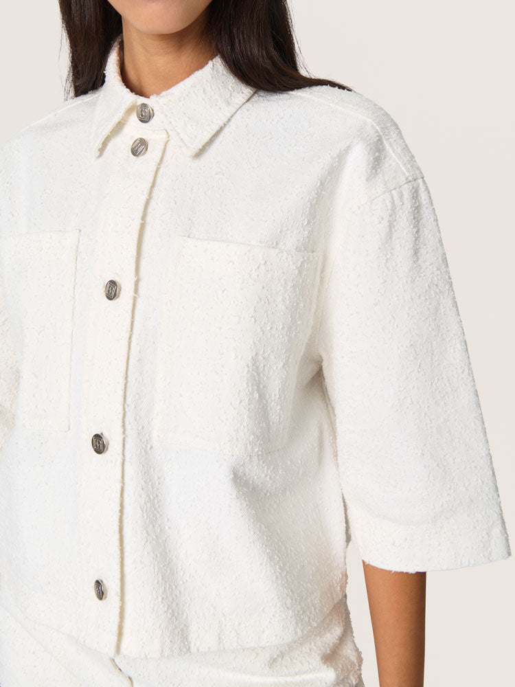 Soaked in Luxury SLVelma Overshirt Broken White