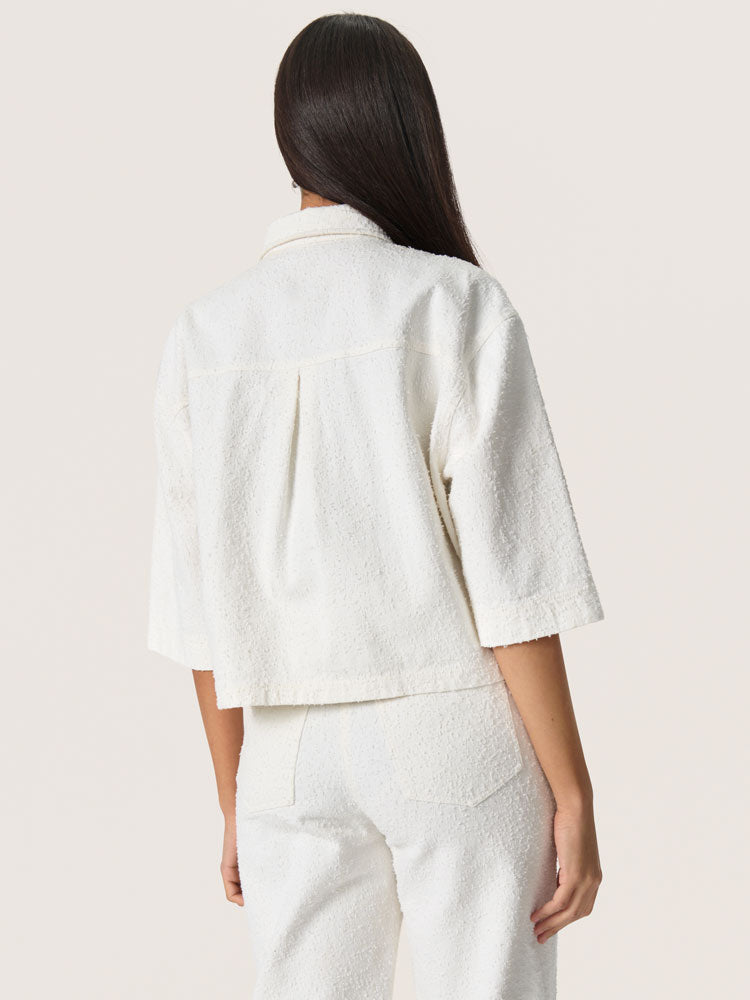 Soaked in Luxury SLVelma Overshirt Broken White