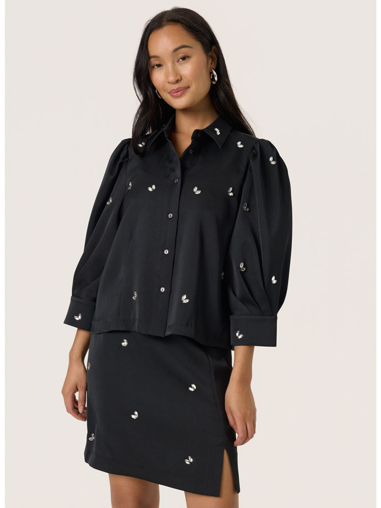 Soaked in Luxury SLSelda Chiba Shirt Black