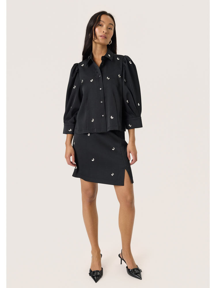 Soaked in Luxury SLSelda Chiba Shirt Black