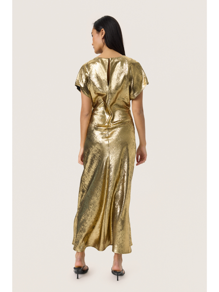 Soaked in Luxury SLMirmir Dress Gold