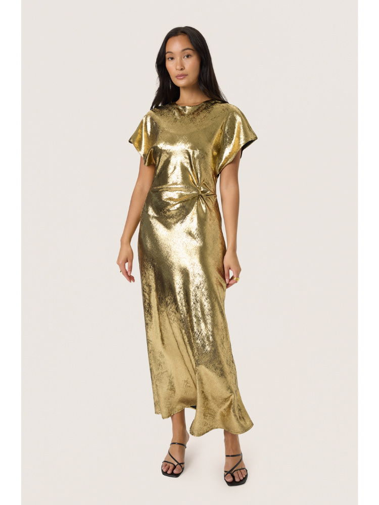 Soaked in Luxury SLMirmir Dress Gold - Renee's Soaked in Luxury SLMirmir Dress Gold - Renee's