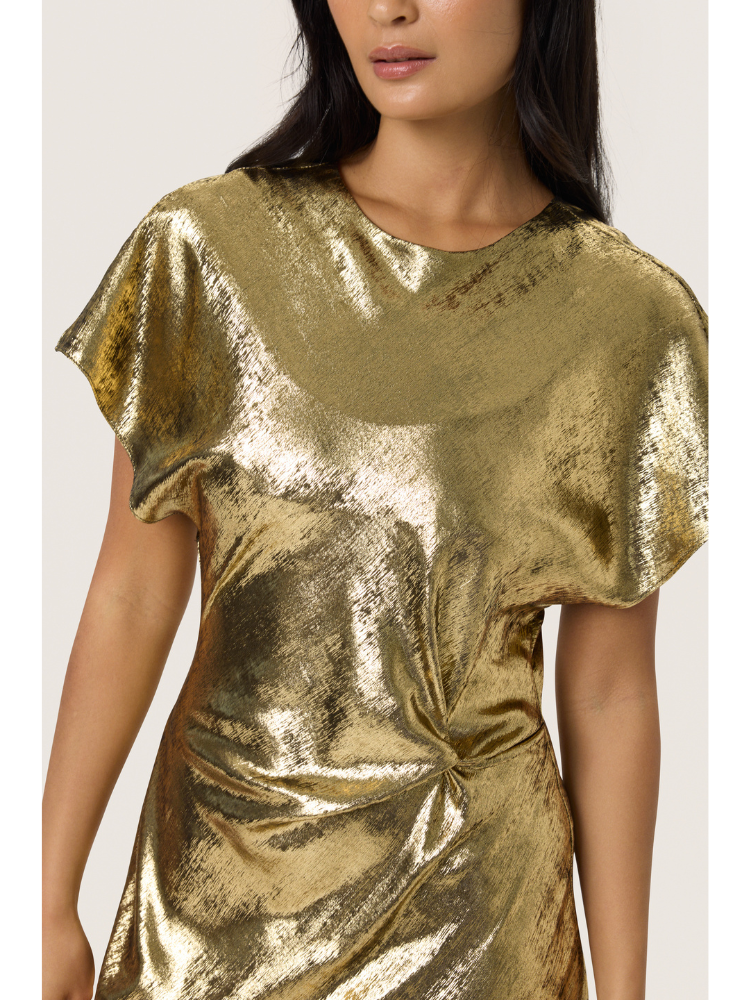 Soaked in Luxury SLMirmir Dress Gold - Renee's Soaked in Luxury SLMirmir Dress Gold - Renee's