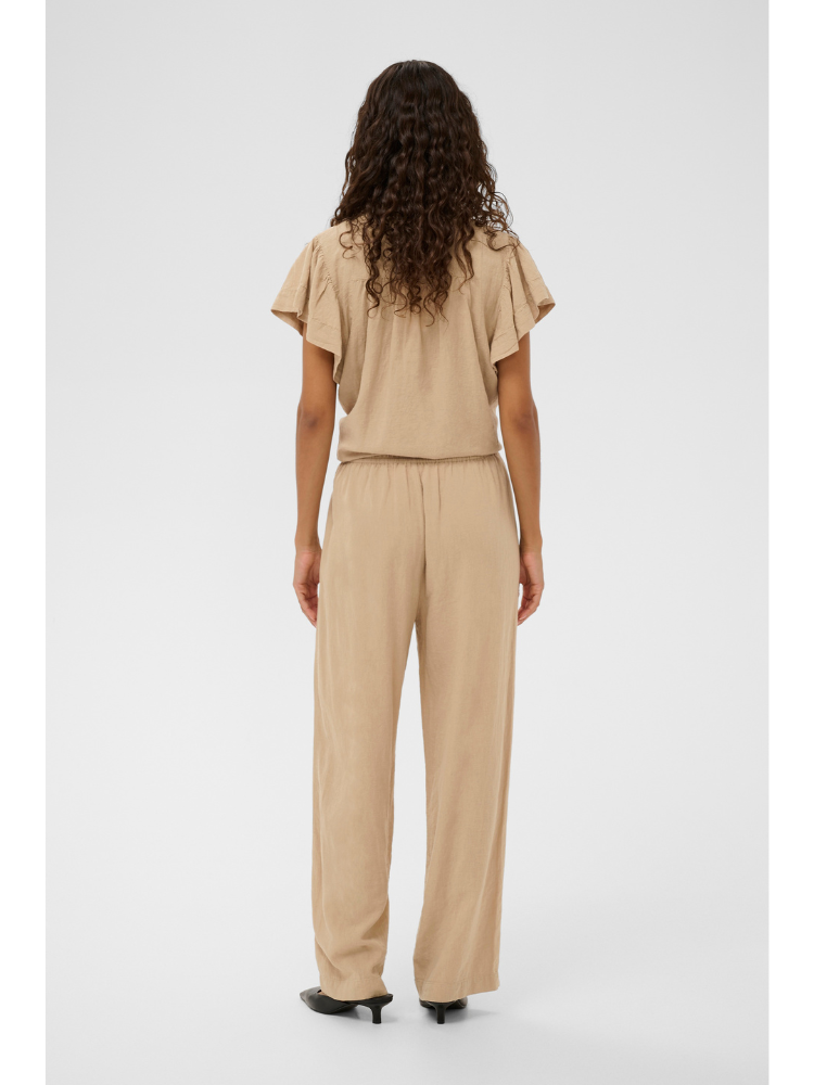 Soaked SLAria Linen Mix Pants White Pepper