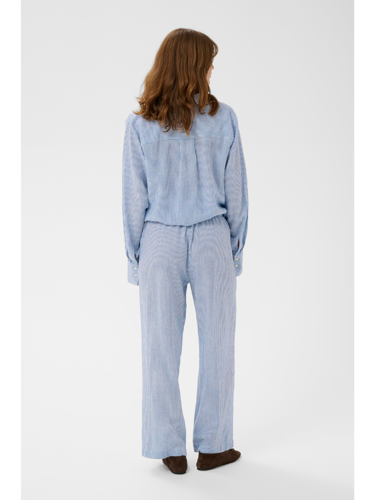 Soaked SLAria Linen Mix Pants Regatta & White