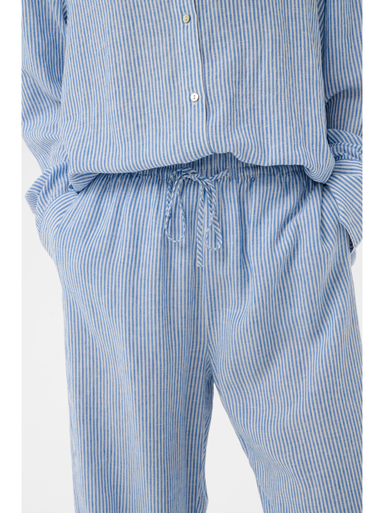 Soaked SLAria Linen Mix Pants Regatta & White