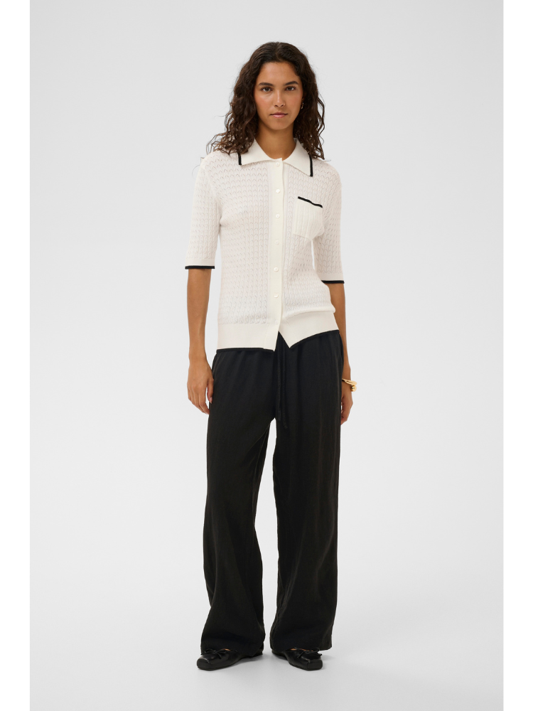 Soaked SLAria Linen Mix Pants Black