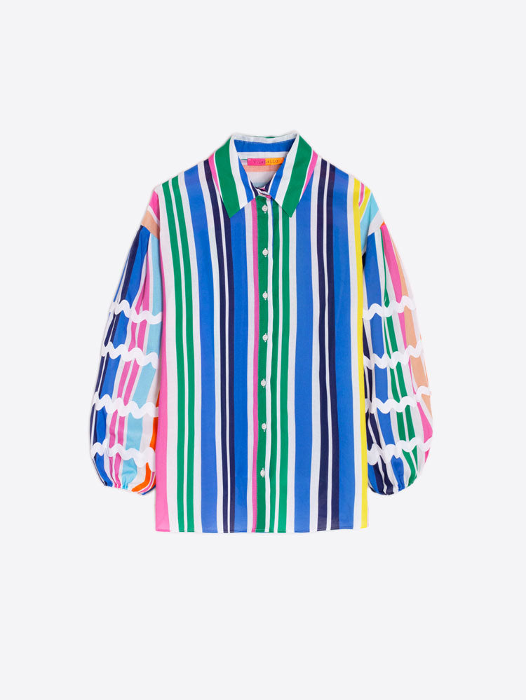 Vilagallo Shirt Multicoloured Stripes