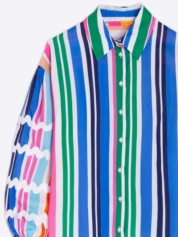 Vilagallo Shirt Multicoloured Stripes