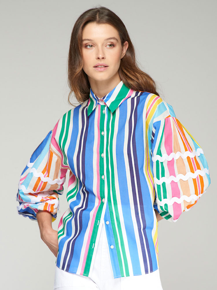 Vilagallo Shirt Multicoloured Stripes