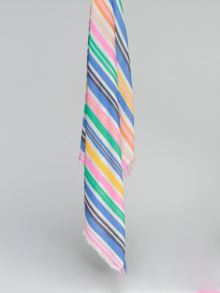 Vilagallo Scarf Multicoloured Stripe