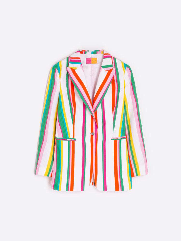 Vilagallo Blazer Multicoloured Stripes