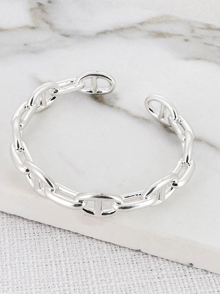 Envy Silver Chain Link Bangle