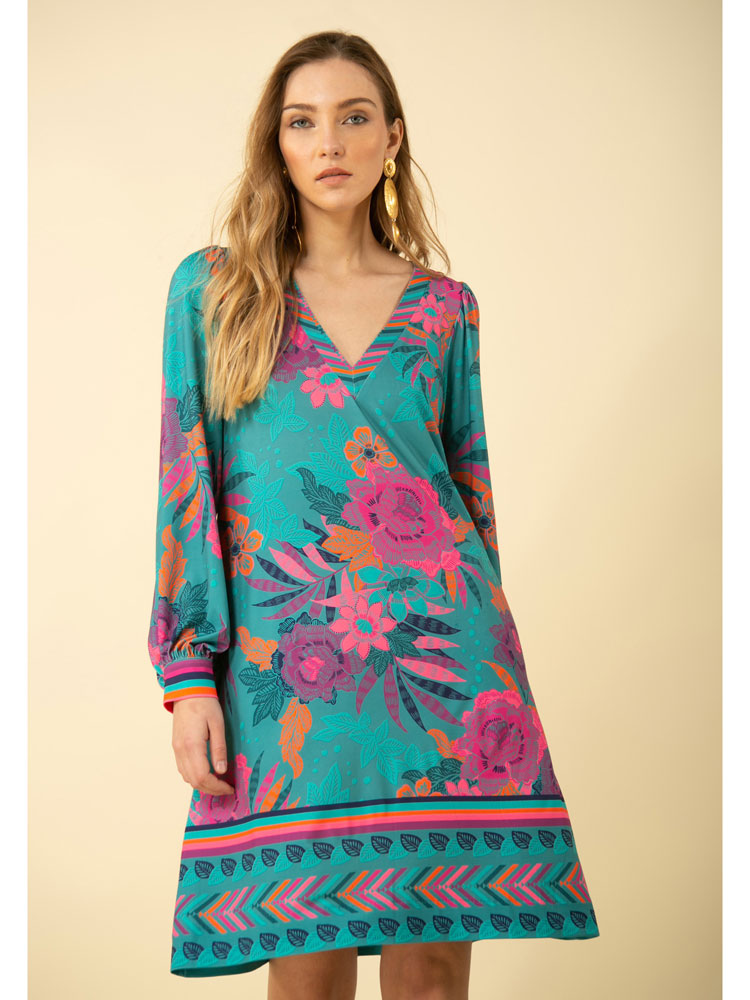 Hale Bob Presley Dress Teal - Renee's Hale Bob Presley Dress Teal - Renee's