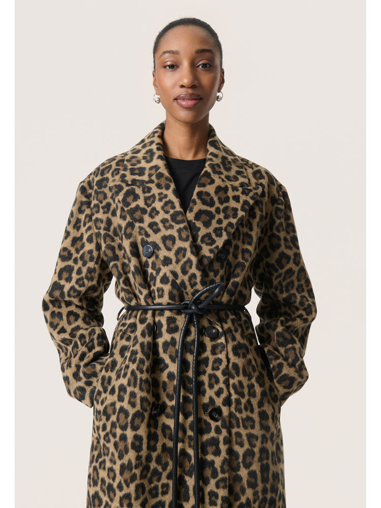 Soaked in Luxury SLLeony Mafalda Coat Animal Print