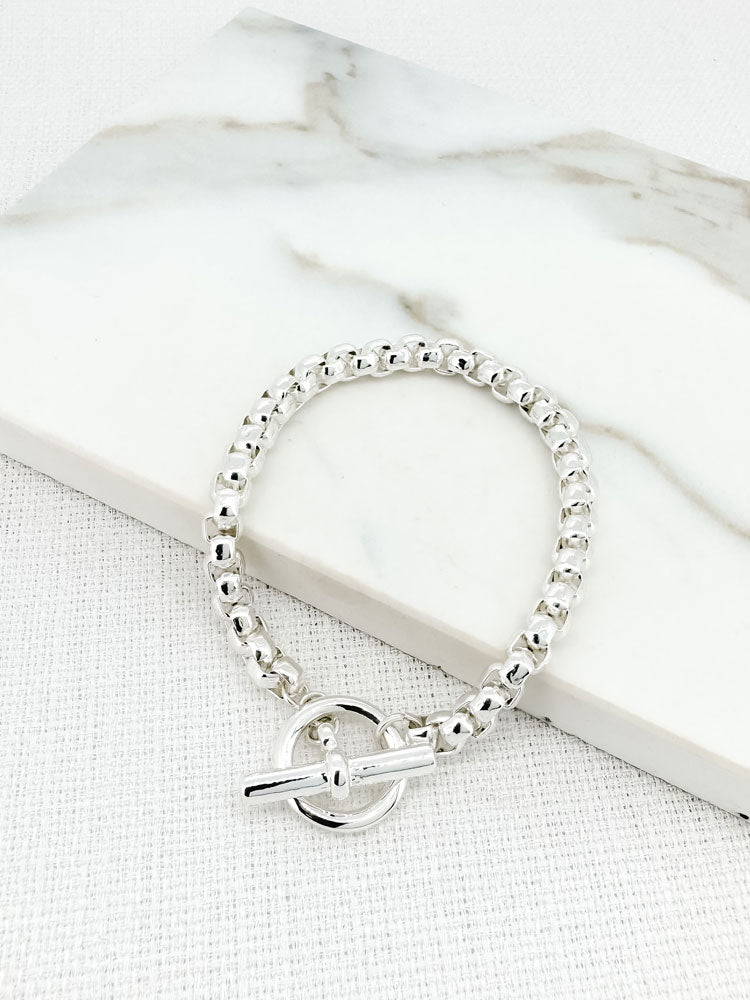 Envy Box Chain Bracelet Silver