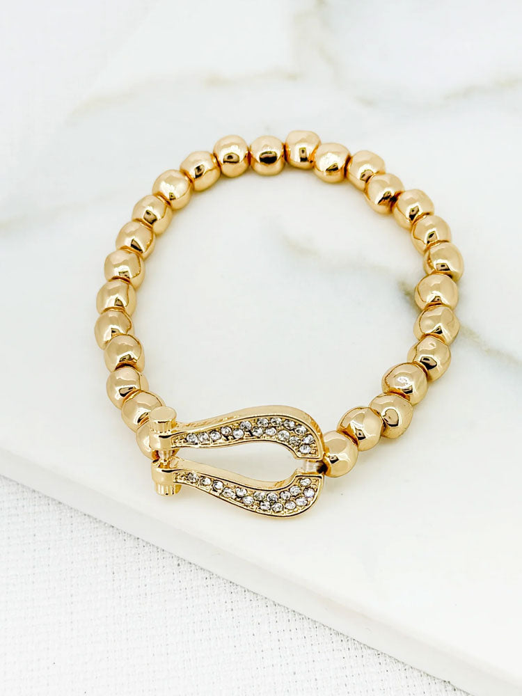 Envy Horseshoe Bracelet Gold