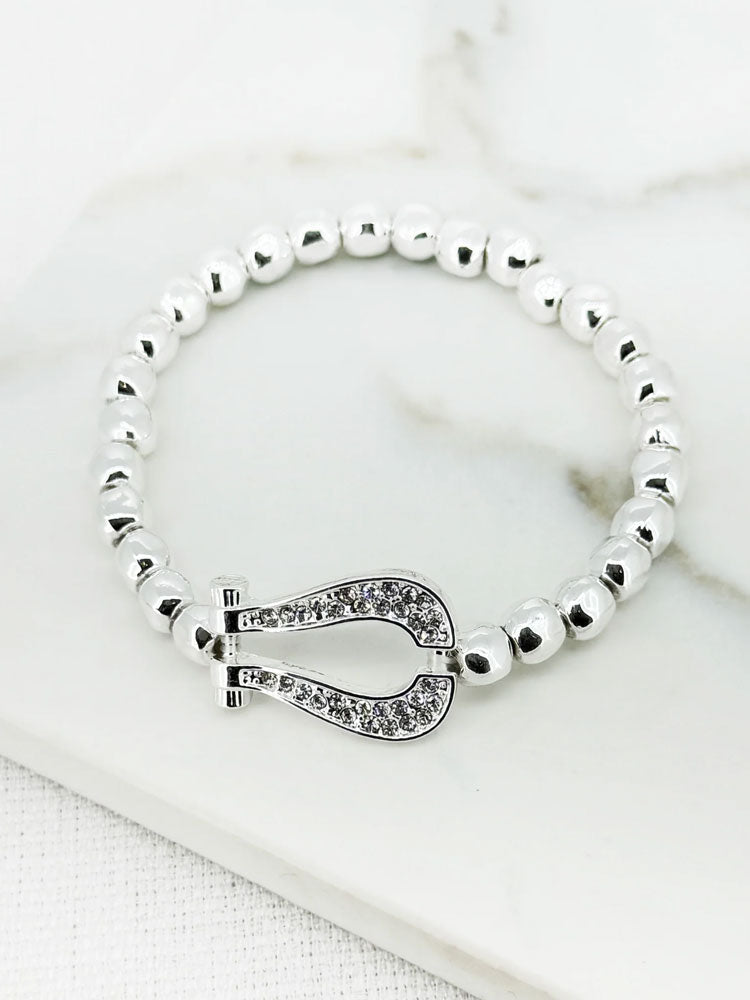 Envy Horseshoe Bracelet Silver