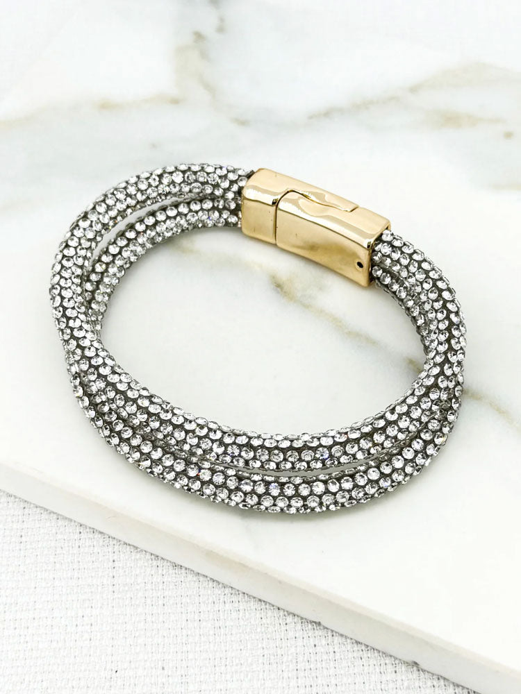 Envy Double Row Diamante Bracelet