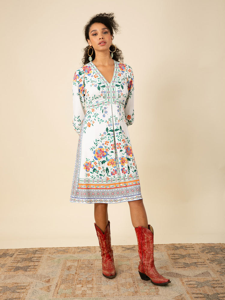 Hale Bob Nayeli Midi Dress Ivory