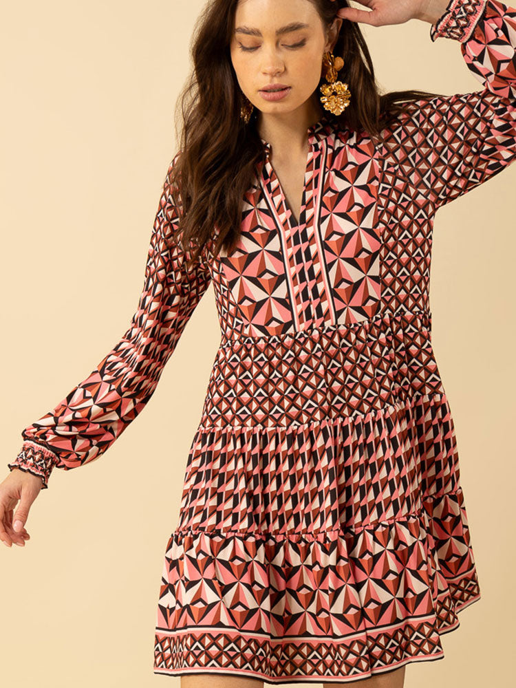 Hale Bob Addilyn Dress Coral