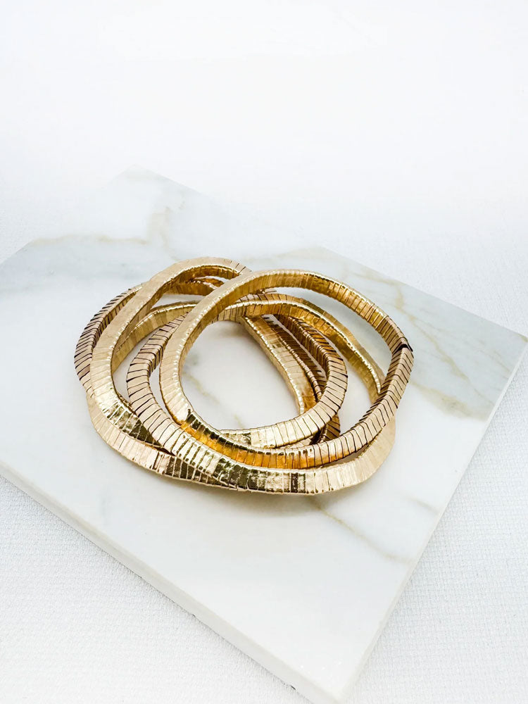 Envy Layered Stretch Bracelet Gold
