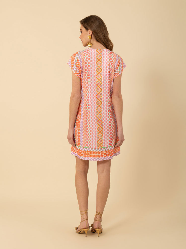 Hale Bob Malaysia Dress Orange