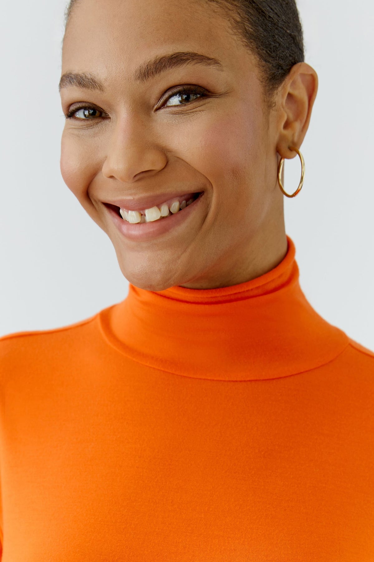 Oui Long-Sleeeved Shirt Orangeade